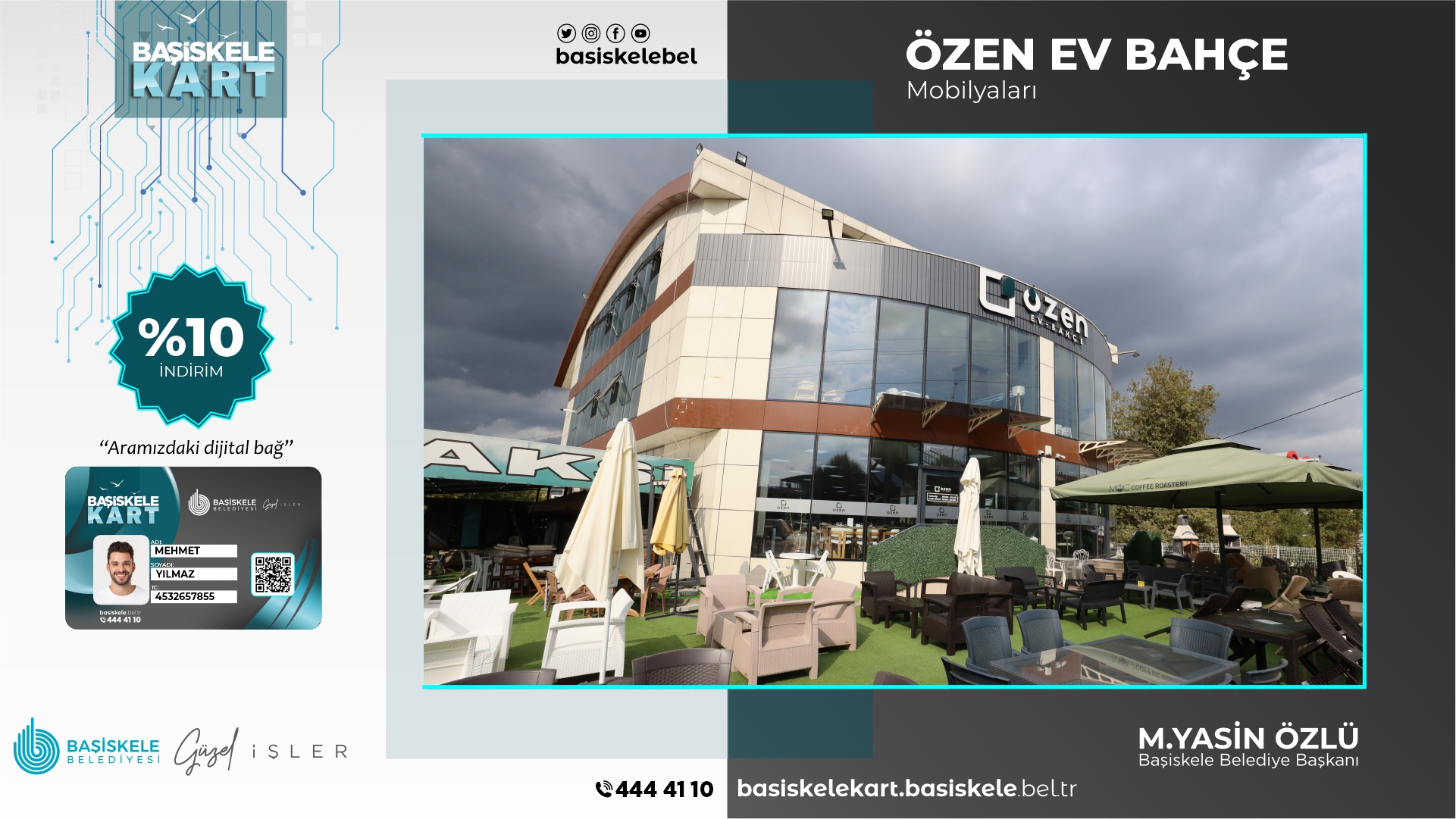 Ev ve Bahçe Mobilyalarında Başiskele Kart Üyelerine Özel İndirimler