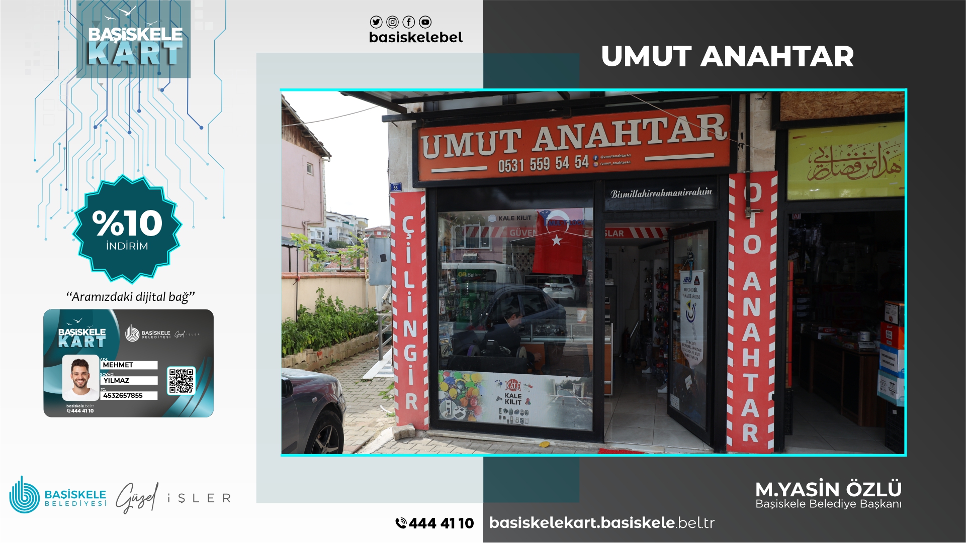 Anahtar Kopyalama Tamir Bakım Hizmetlerinde Başiskele Kart' Özel %10 İndirim