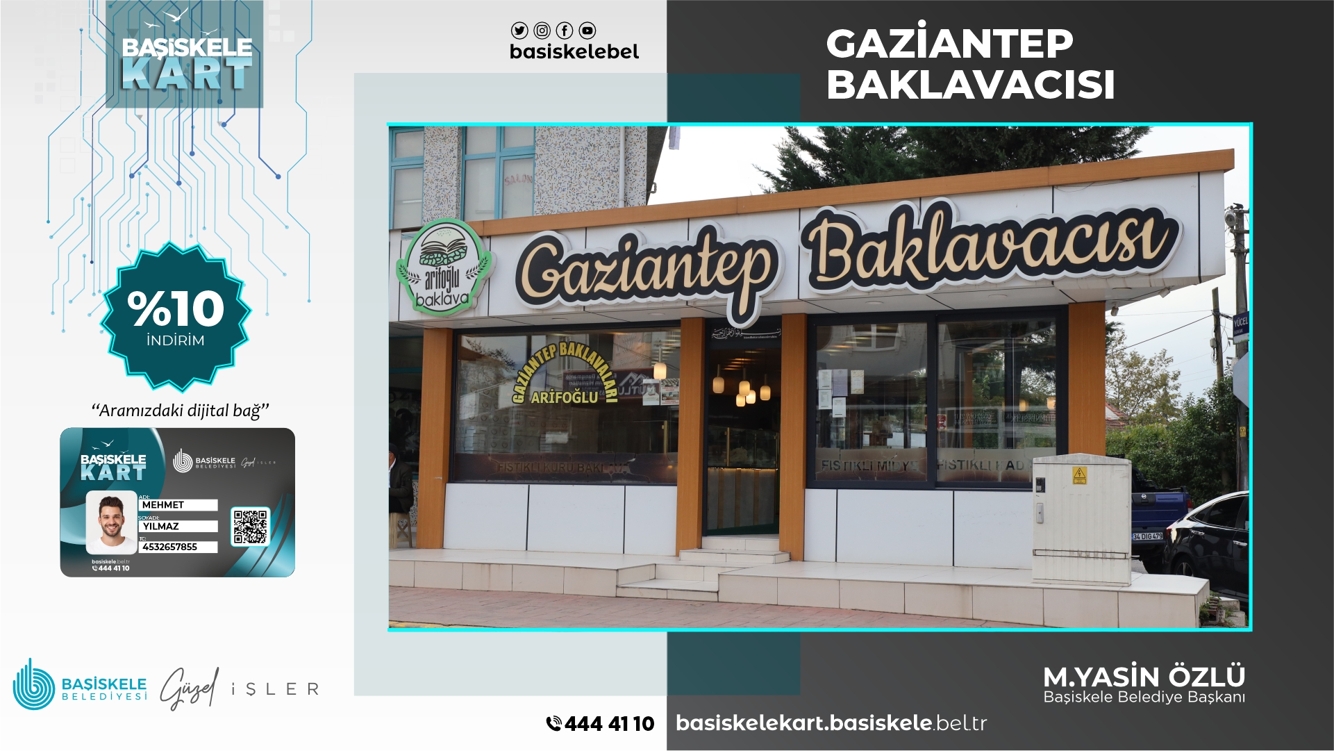 Arifoğlu Baklavalarında Tüm Çeşitlerimizde Başiskele Kart Kullanıcılarına Özel Kampanya