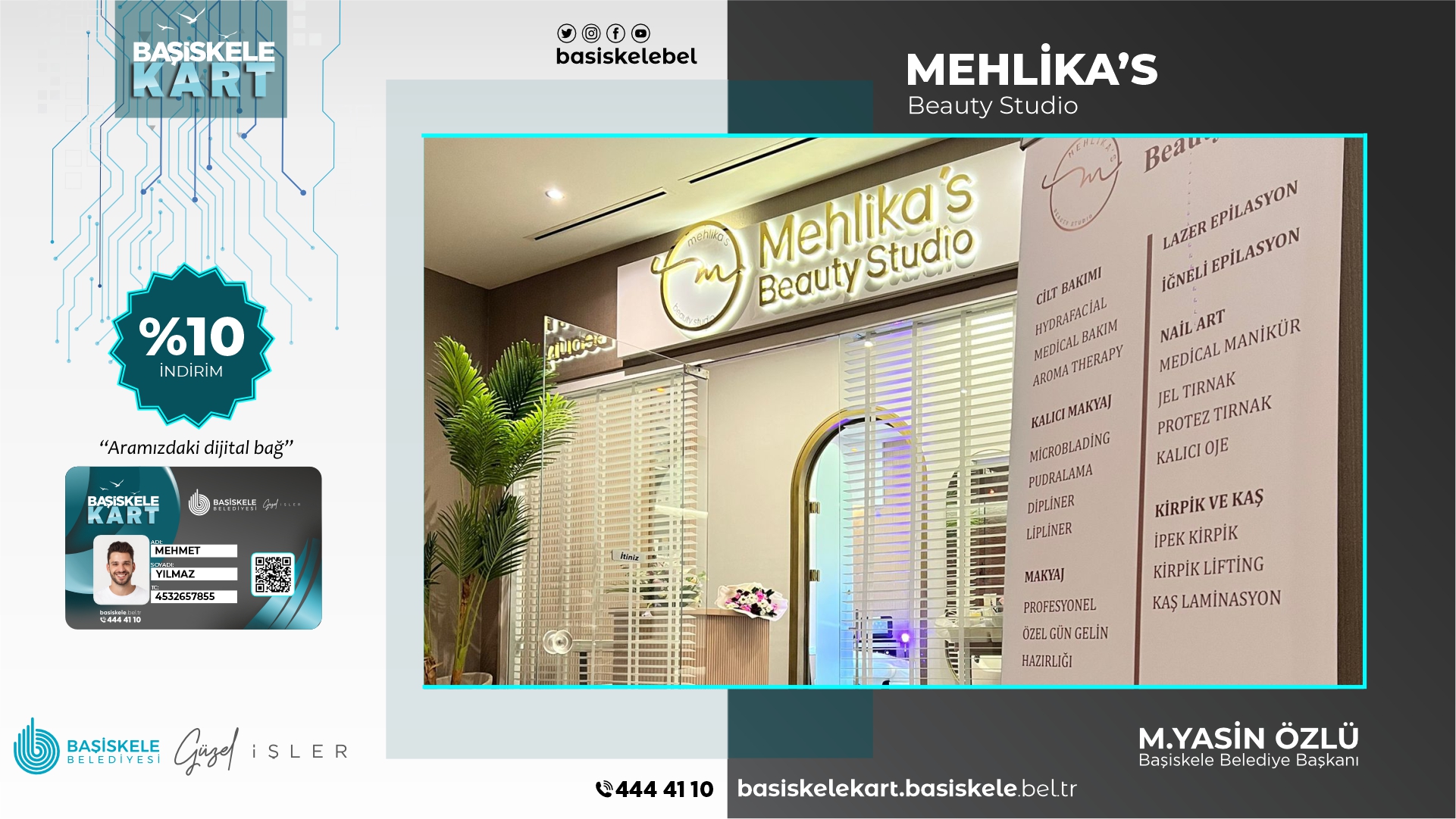 Mehlika's Beauty'den Başiskele Kart Üyelerine Özel Tüm Hizmetlerimizde Kampanya