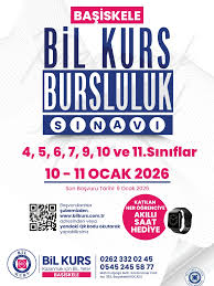 Özel Başiskele Bil Kurs'tan Bursluluk Sınavı Katılım Sağlayan Her Öğrenciye Akıllı Saat Hediye Edilecektir