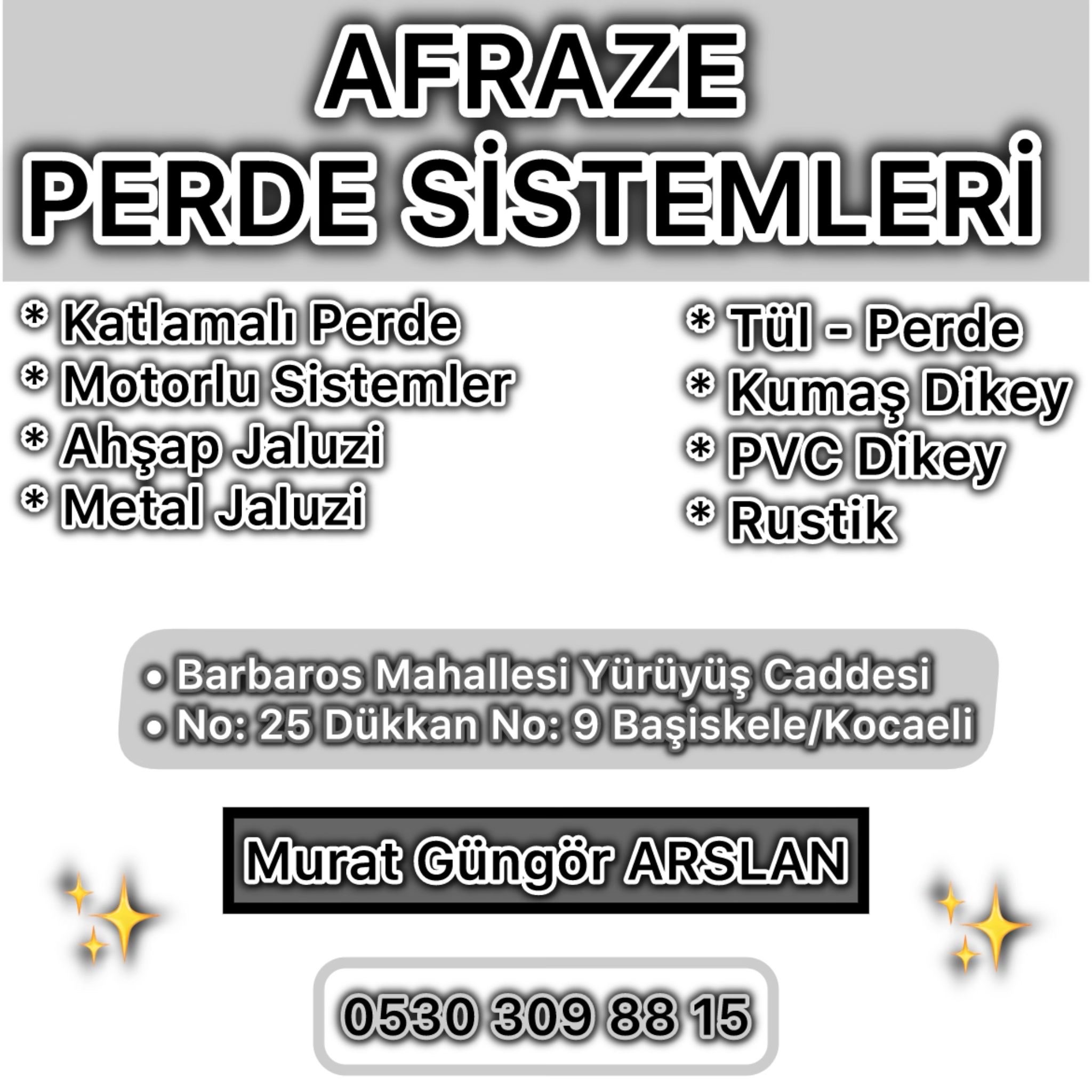 Afraze Perde Sistemleri