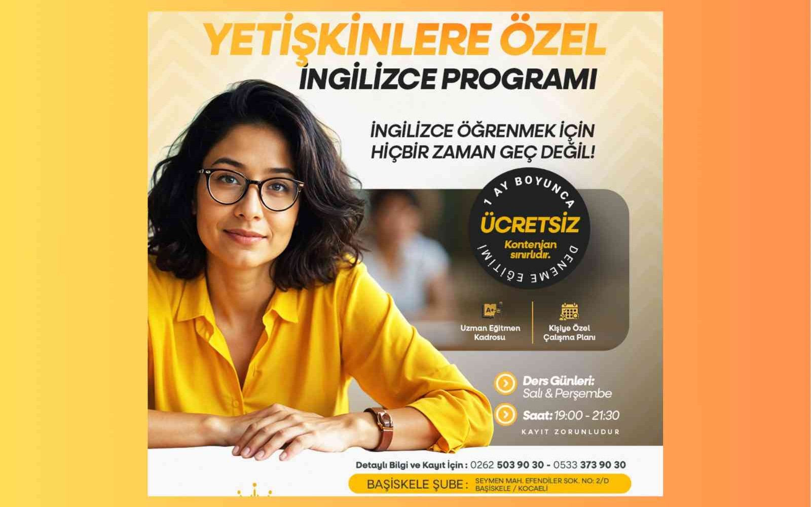 YETİŞKİNLERE ÖZEL İNGİLİZCE PROGRAMI